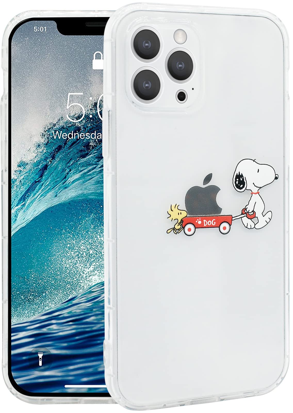 Amazon.co.jp: スヌーピー iPhone 14 Pro 用 ケース クリアソフト