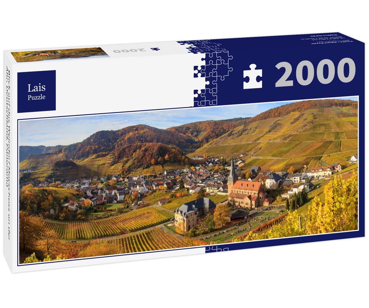 Lais Jigsaw Puzzle view of the wine village of Mayschoss on the Ahr, Germany, panorama 2000 pieces