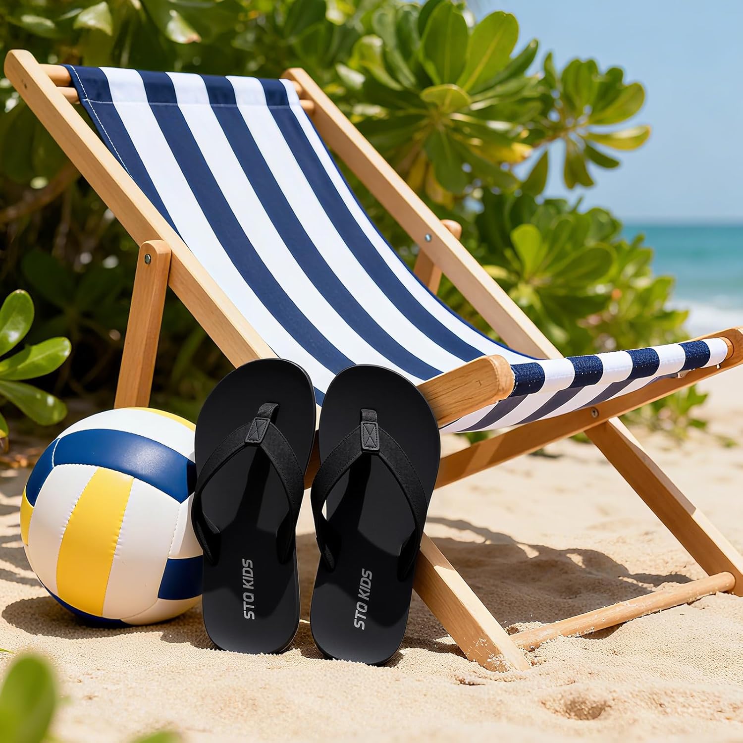 Flip Flops for Boys Girls with Arch Support Kids Beach Sandals Non-Slip Fashion Youth Summer Pool Sandal Outdoor Intdoor Swim Bath Shower Shoes - Image 8