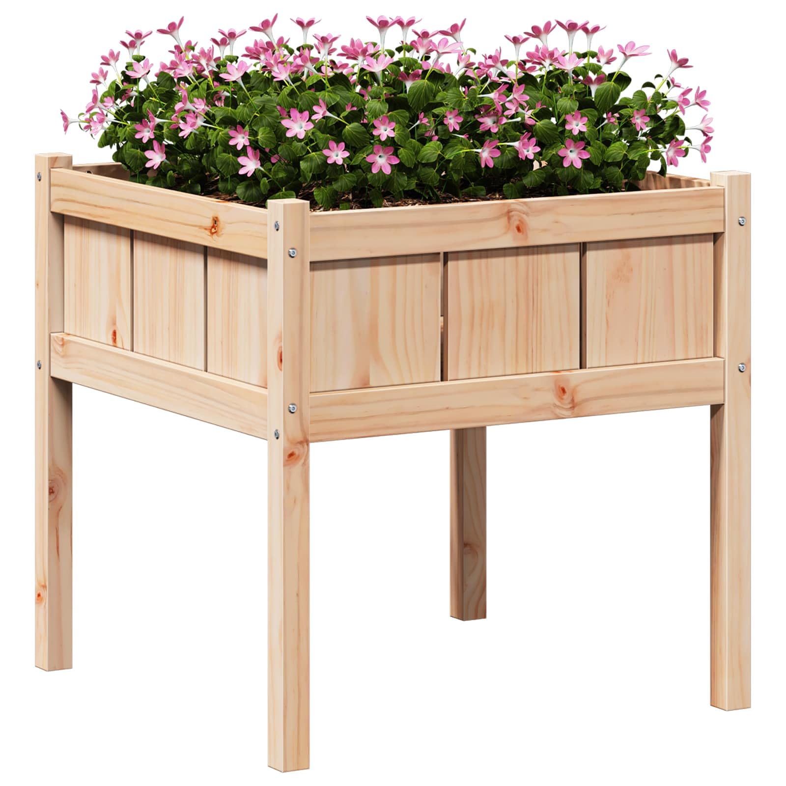 Drewniana donica ogrodowa 70 x 70 x 70 cm