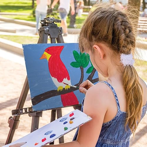 Miniatura 5 de Prang Kit de pintura de témpera lavable para niños, 37 piezas. El juego incluye 6 pinturas, 5 pinceles, 3 vasos de pintura, 1 paleta de mezcla, 1