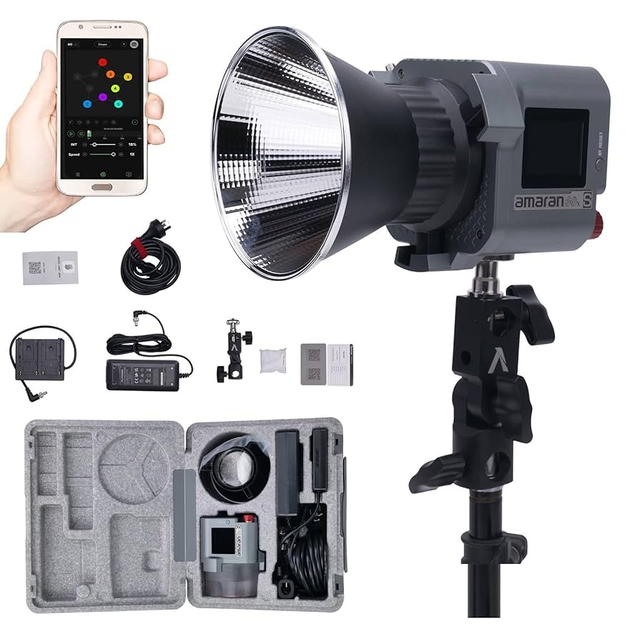 【kazukun】 Aputure Amaran COB 60x 65W amaran 60x S,amaran 60xs,amaran cob 60x S Video Light, 60W