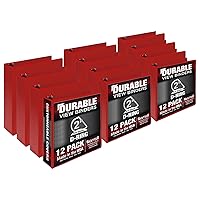 Vista 66 de Samsill Carpeta duradera de 3 anillos de 1 pulgada, fabricada en Estados Unidos, carpeta de anillos en D, cubierta transparente personalizable