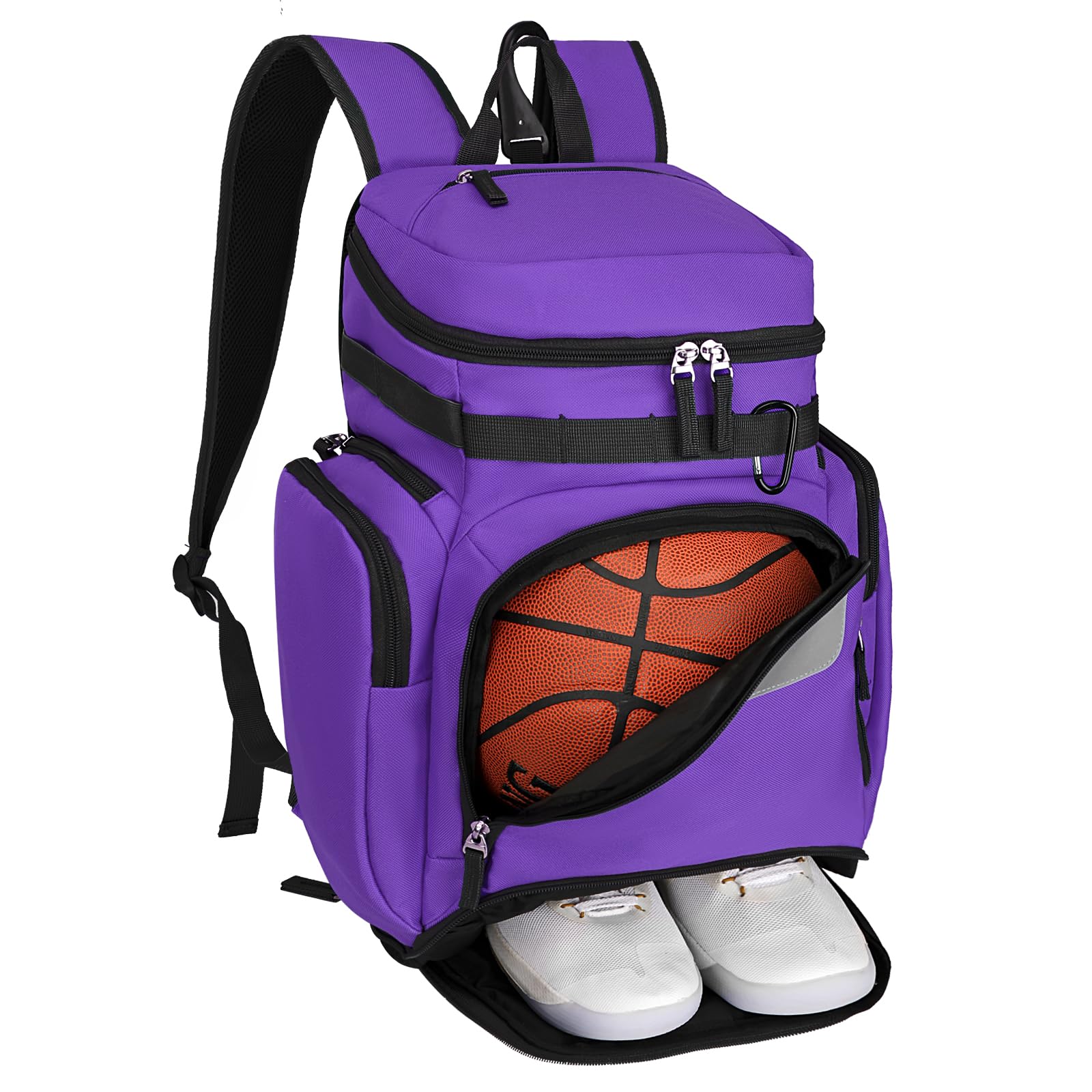 Goloni Basketball Backpack,Large Sports Bag with Ball Compartment & Shoe Compartment for Basketball, Soccer, Volleyball,Gym