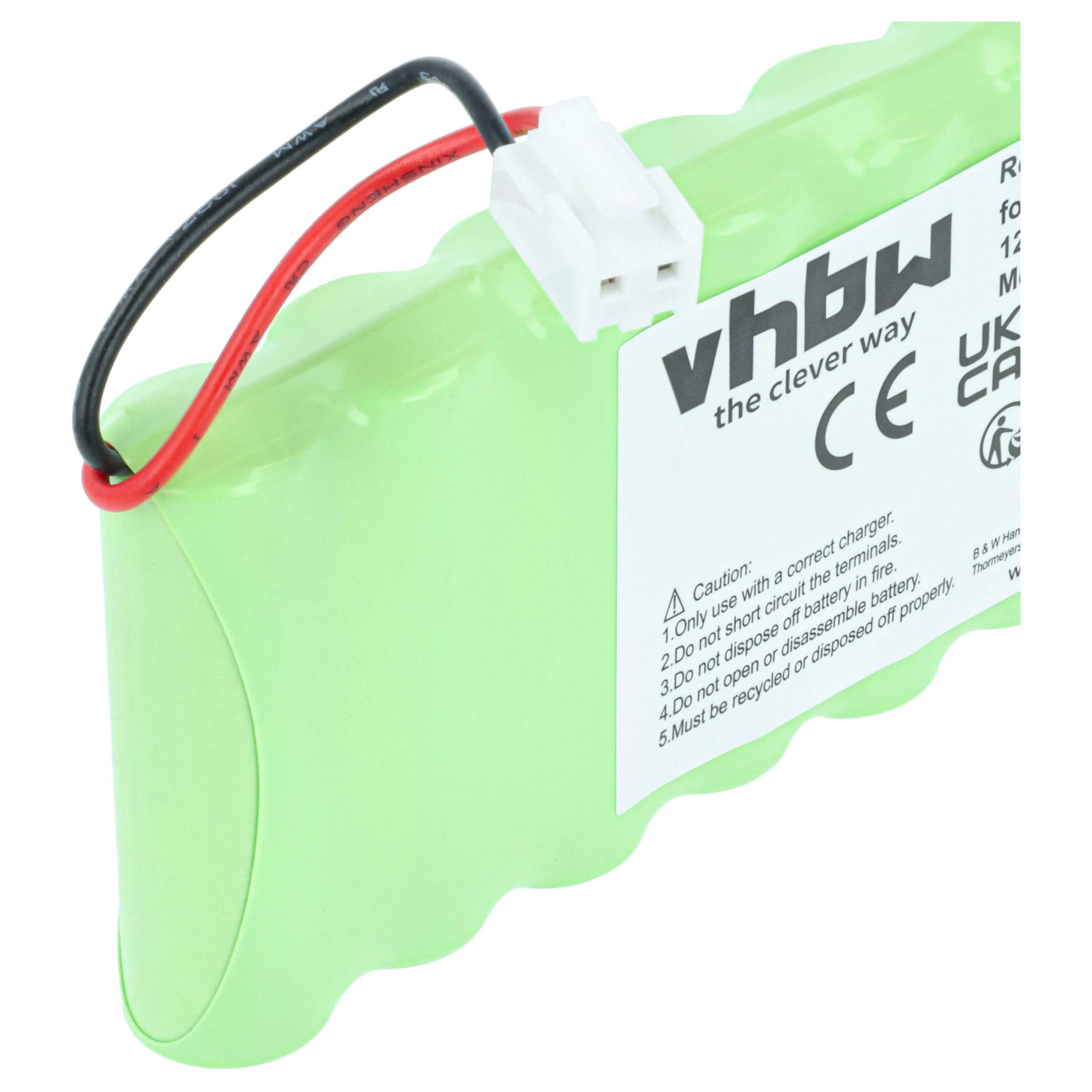 vhbw Batterie Compatible avec Roto ZRO RT SF | ZRO RT SF G3 motorisation de volet, porte, portail (1800mAh, 12V, NiMH)