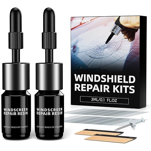 Windshield Chip Repair Kit, Quick Windshield Repair Kit Nano Glass Crack Repair Liquid for Chips and Cracks, Bulls-Eye and Star-Shaped Crack,2 Bottles