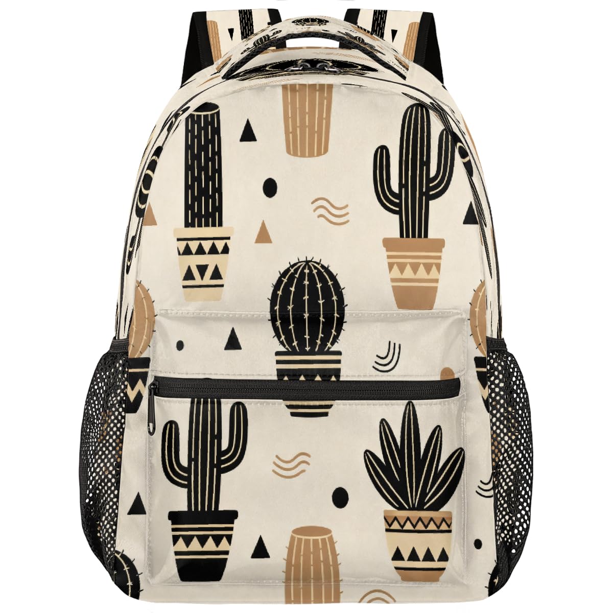 Mochila escolar de cactus con compartimento reforzado para estudiantes 8