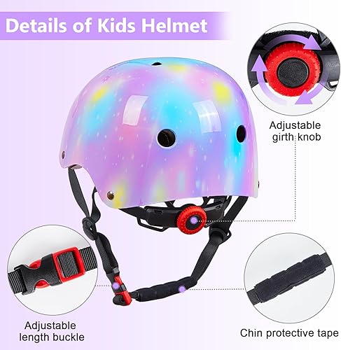 Miniatura 80 de Bienbee - Casco para niños pequeños, casco de patineta para bicicleta, equilibrio, bicicleta, scooter, para niñas y niños de 1-3-5-8-14 años
