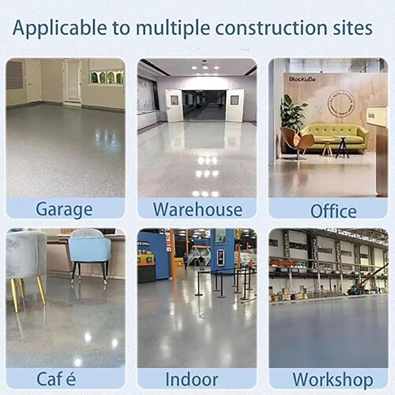 500G Wear-Resistant Anti-Slip Self-Leveling Epoxy Floor Paint, Multipurpose Quick-Dry Waterproof Water-Based Floor Paint,Epoxy Floor Paint For Concrete (White*500g)