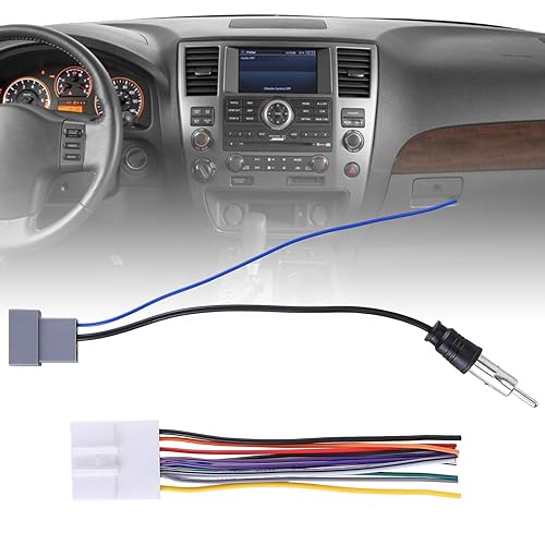 Miniatura 2 de moseiny Arnés de cableado de radio 70-7552 compatible con Nissan 2007-Up, para Infiniti Select Subaru 2008-2013 Adaptador de arnés de cable estéreo