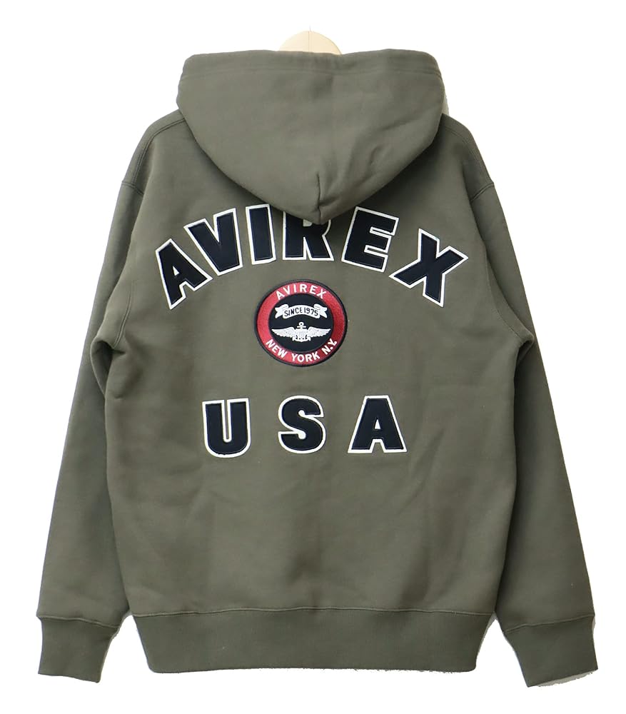 FUZZ　AVIREX トレーナー　パーカー AVIREX アビレックス ジップパーカー スウェット 裏毛 バック