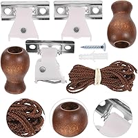 Vista 8 de 1 juego de accesorios para persianas enrollables, kit completo de reparación de cortinas con cuerda de persiana enrollable, piezas de fácil