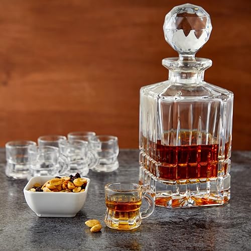 Miniatura 2 de Okuna Outpost Paquete de 12 vasos de chupito de cerveza de 1 onza con asas para hombres, transparentes (1.57 x 1.9 pulgadas), juego de chupitos