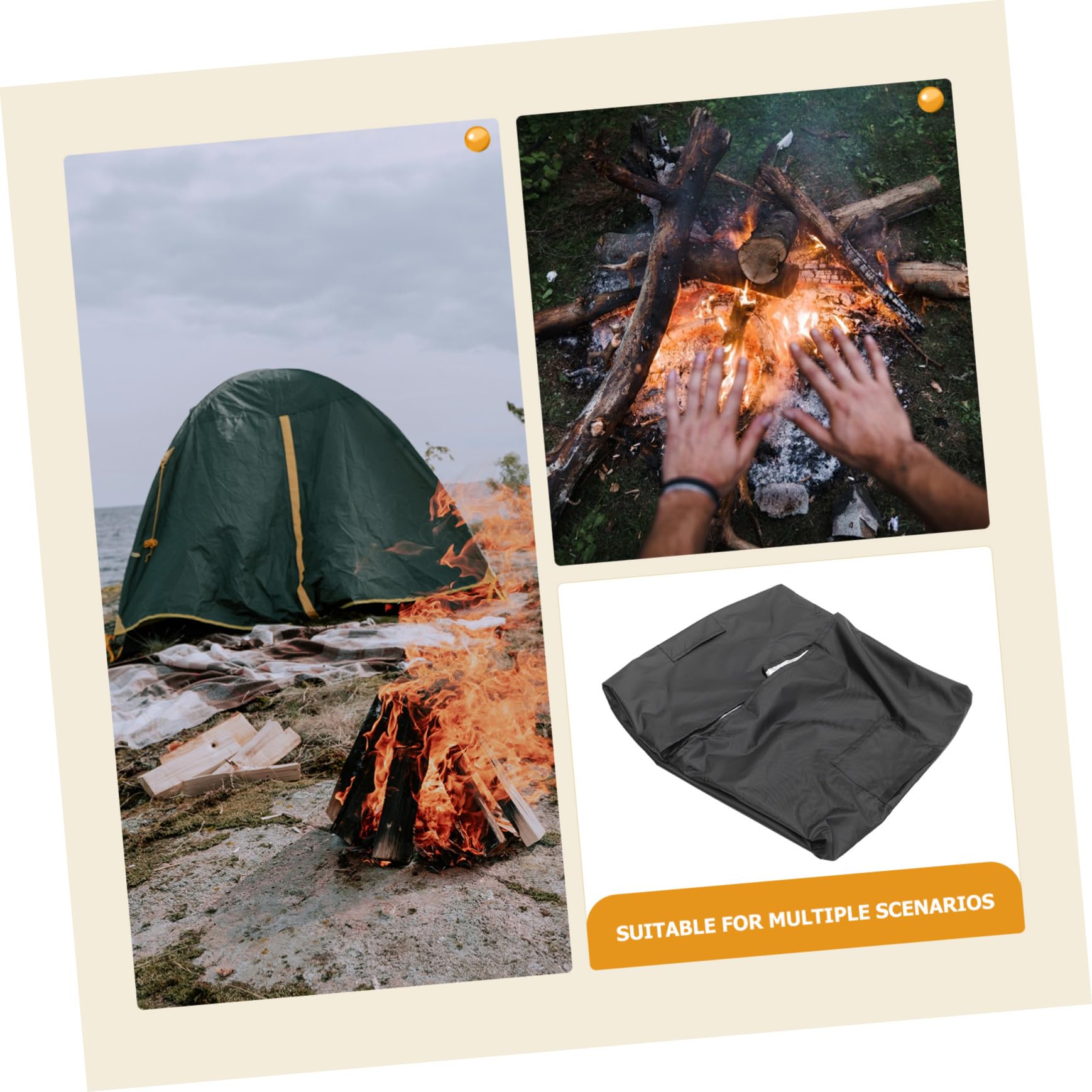 SUPVOX Funda para Estufa de Barbacoa Resistente al Polvo para Chimeneas de Exterior o Fogatas de Jardín Protege Su Estufa de Barbacoa Todo Tipo de Clima