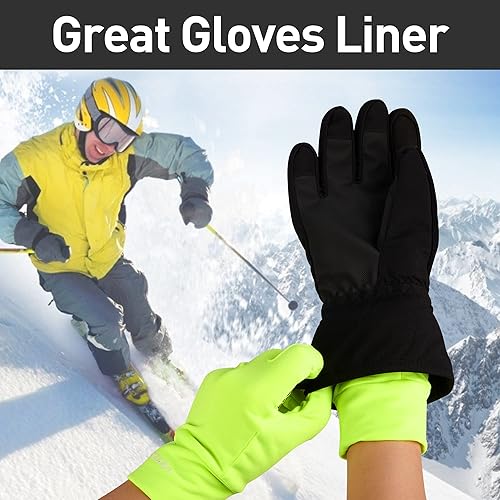 Miniatura 6 de Arcweg Guantes de correr de invierno térmicos antideslizantes para pantalla táctil, guantes de forro polar para hombres y mujeres para caminar
