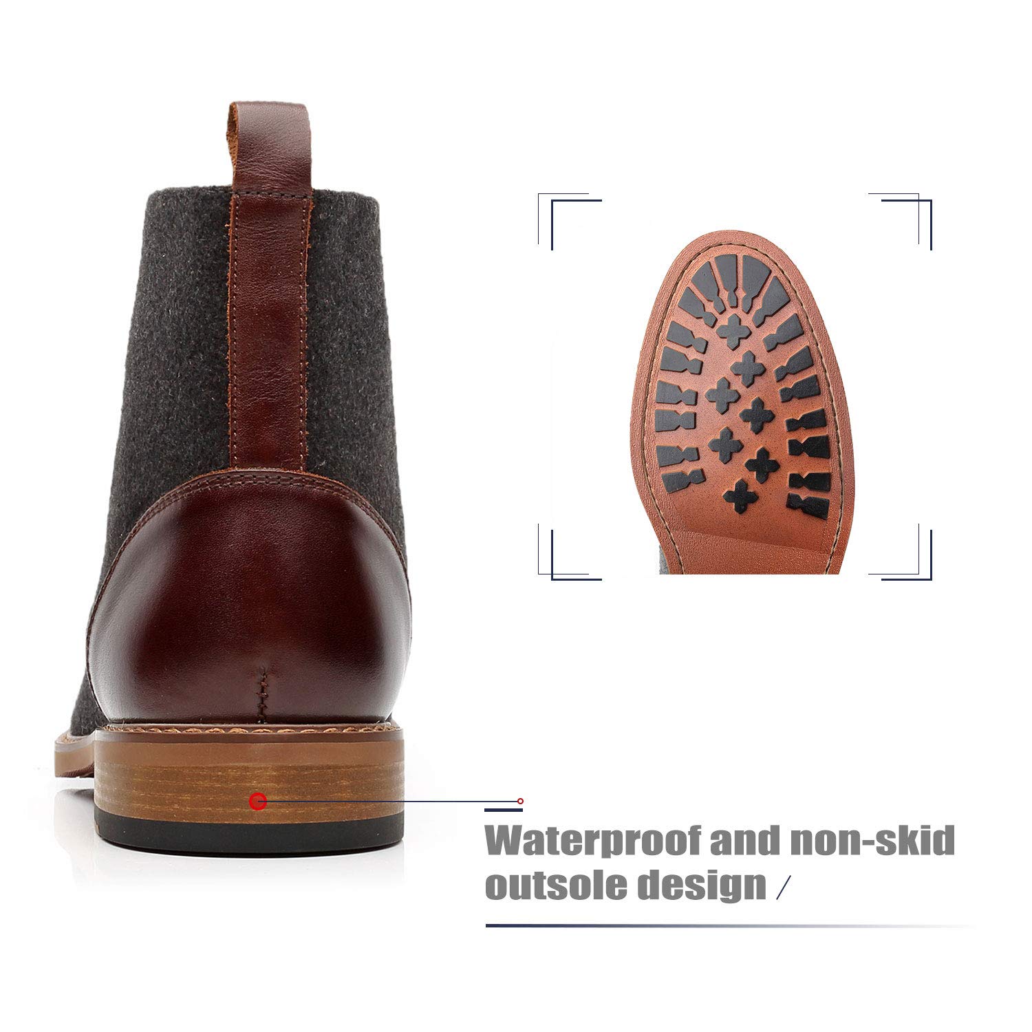 La Milano Mens Winter Chukka Suede 10m leather boots dark brown, never worn Weekender Chukka No. 3315 - Chocolate Muleskinner main image 4