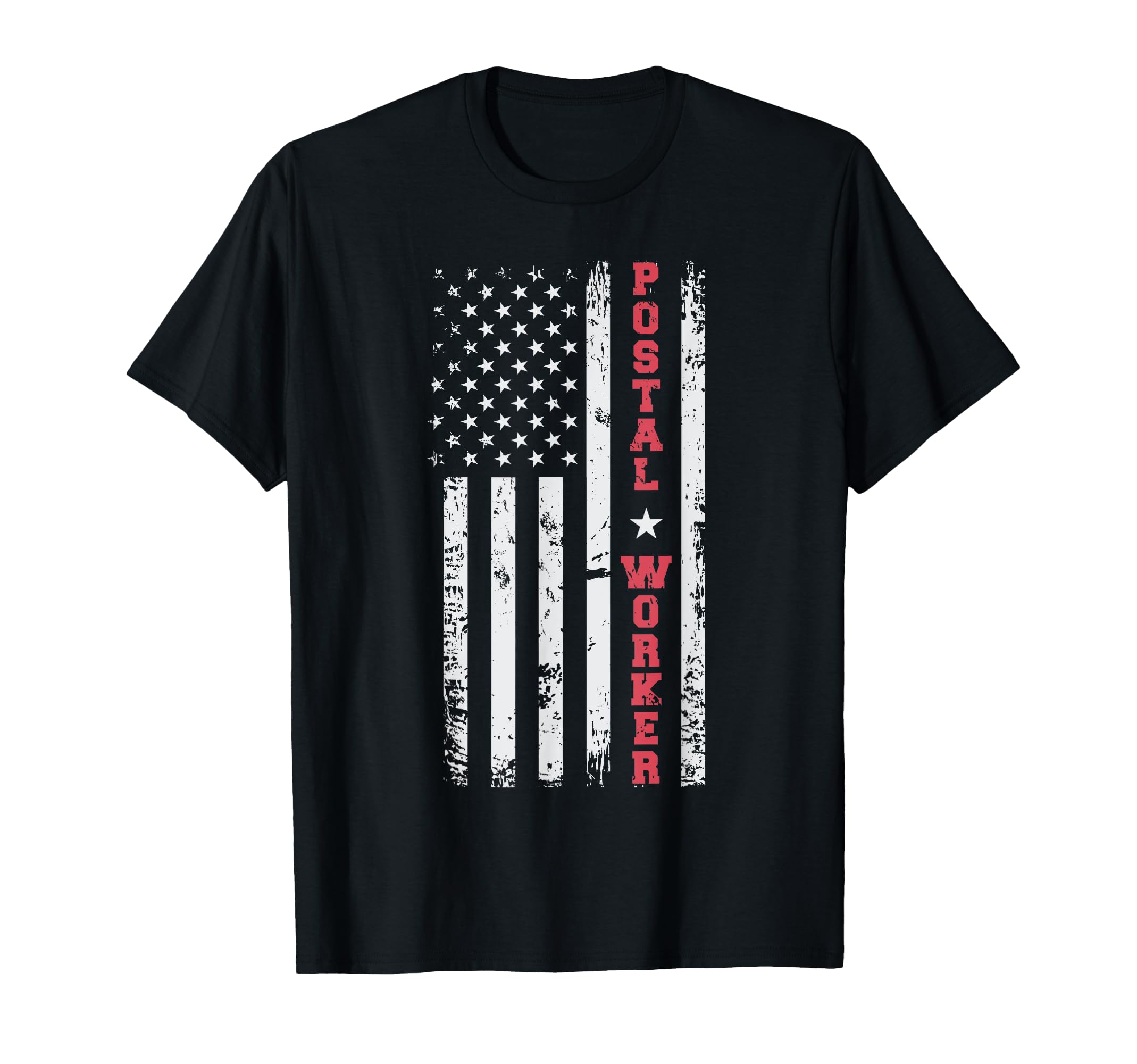 Post Office Patriotic Postal Worker American Flag T-Shirt