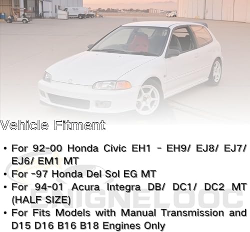 Miniatura 7 de Enignelooc Relé de ventilador de aluminio con núcleo de 3 filas para Honda Civic D15 D16 EK EG DEL SOL Acura Integra GS LS HX L4 L6 1993 1994 1995