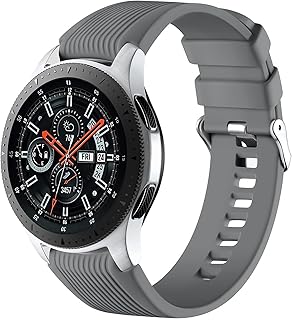 سوار ساعة سيليكون بإبزيم 22 ملم من دلع موبايلك لساعة سامسونج جالاكسي 3 45 46 جير S3هواوي GT3 GT2EوGT2 برو GT GT2 ملمهونر ماجيك 2 أمازفيت GTR 22e34 للبالغين الجنسين.
