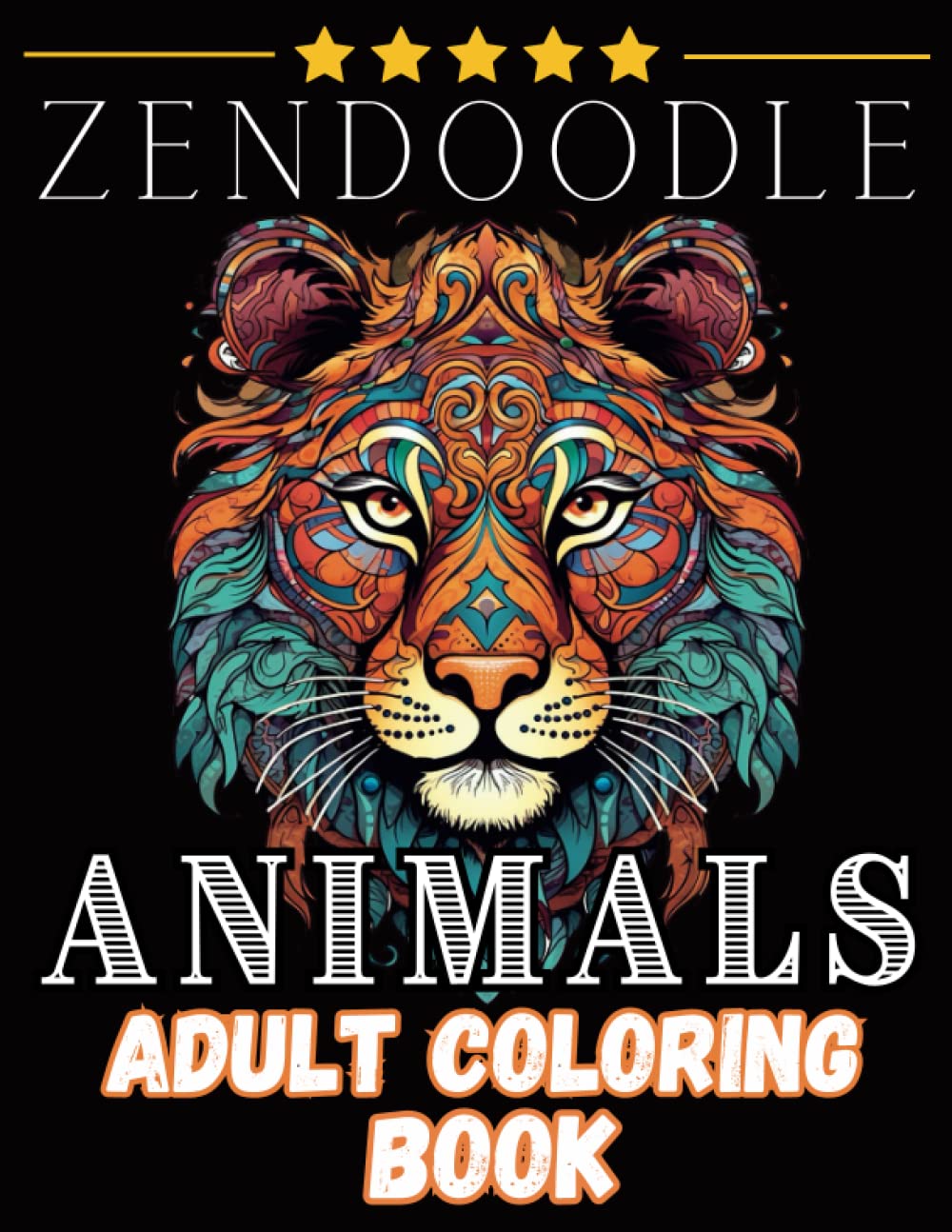 Zendoodle Animal Adult Coloring Book
