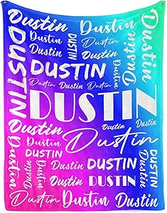 Name Blanket Personalized Name Blanket Customized Blanket with Name Text for Adult Kid Birthday Christmas Mothers Fathers Valentines Day Gift