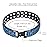 Feraco Magnetic Bracelet for Men Stainless Steel Magnetic Bracelet for Men with Double Row Magnets Adjustable