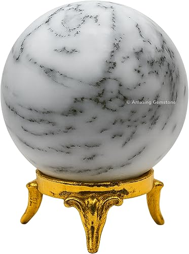 Vista 225 de Amazing Gemstone Black Tourmaline Crystal Ball with Stand - 2" Inches Crystal Sphere Meditation Balls for Witchcraft and Decorative Balls