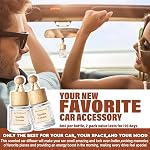 HoogaLife Car Air Fresheners Diffuser 2 Pack Hanging Air Fresheners Diffuser - Vanilla Cream Fragrance Oil Air Diffuser for Car, 45+ Days Long Lasting Fragrance Made in USA