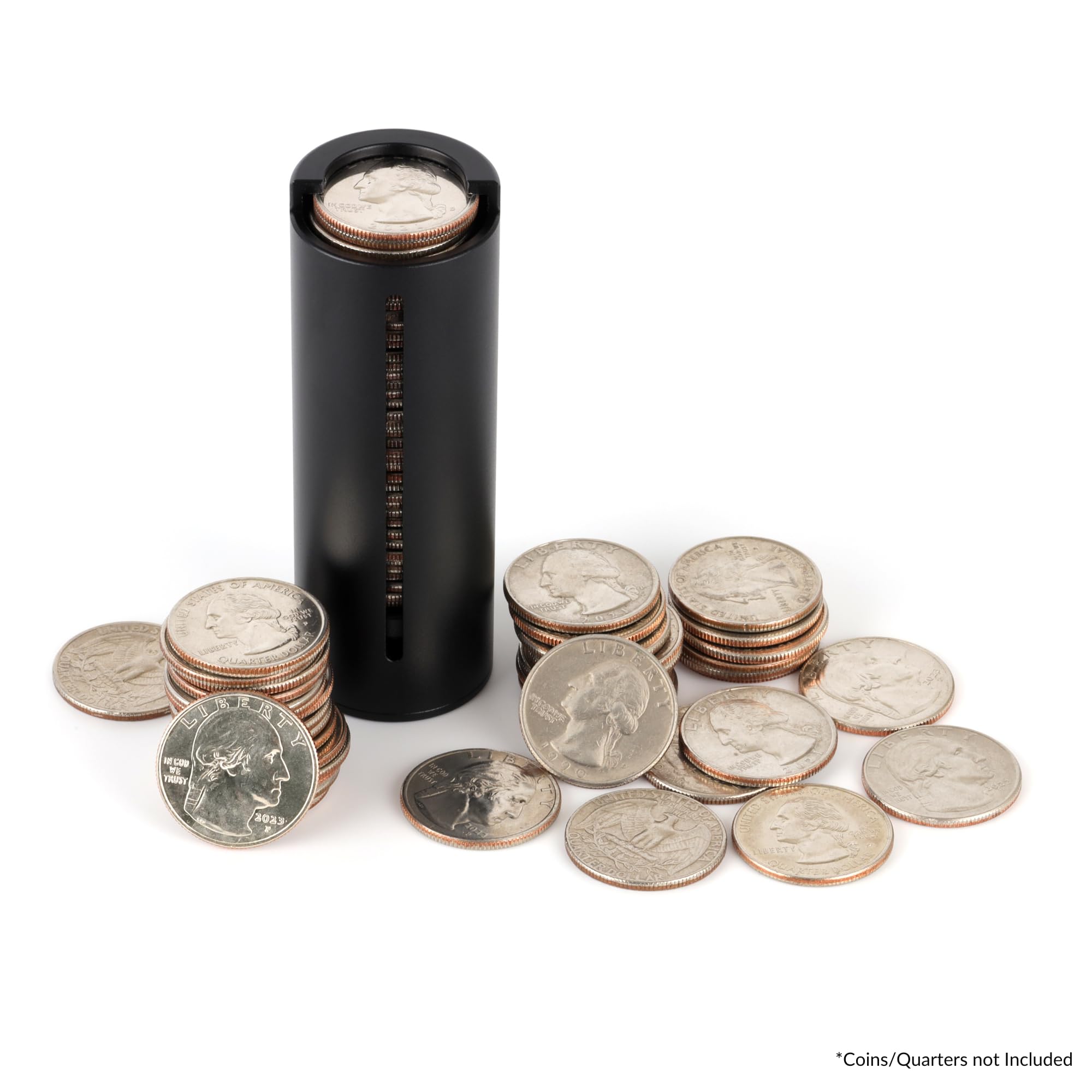 Amazon | スプリング式クォーターコインホルダー 透明スロット付き | 金銭管理・会計用品 |