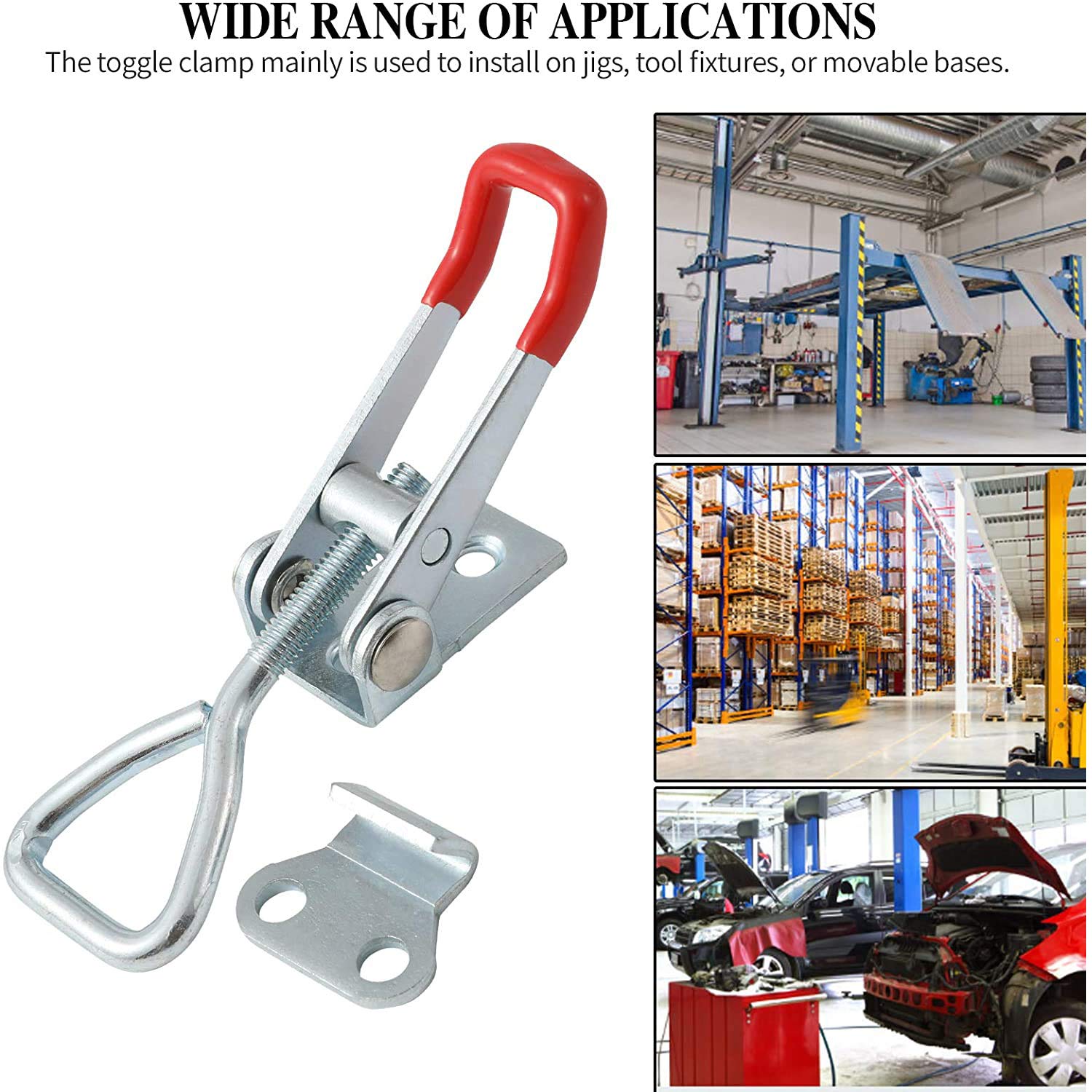 8 Morsetti A Ginocchiera In Ferro Zincato - Chiusura A Leva, Carico 90kg, Per Cassetti E Armadi - Foto 4