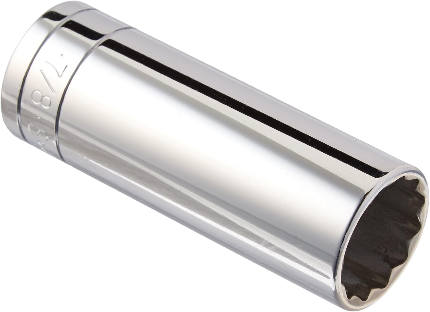 SK Tools USA 1/2" Drive, 7/8", 12 Point, Deep Chrome Socket | 40828