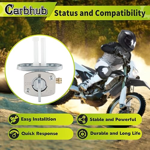Miniatura 2 de Carbhub 4DP-24500-01 Interruptor de válvula de cierre de gasolina para Yamaha YZ80 YZ85 YZ250F YZ400F YZ426F YZ450F FZS600 Fazer SR400 Número de