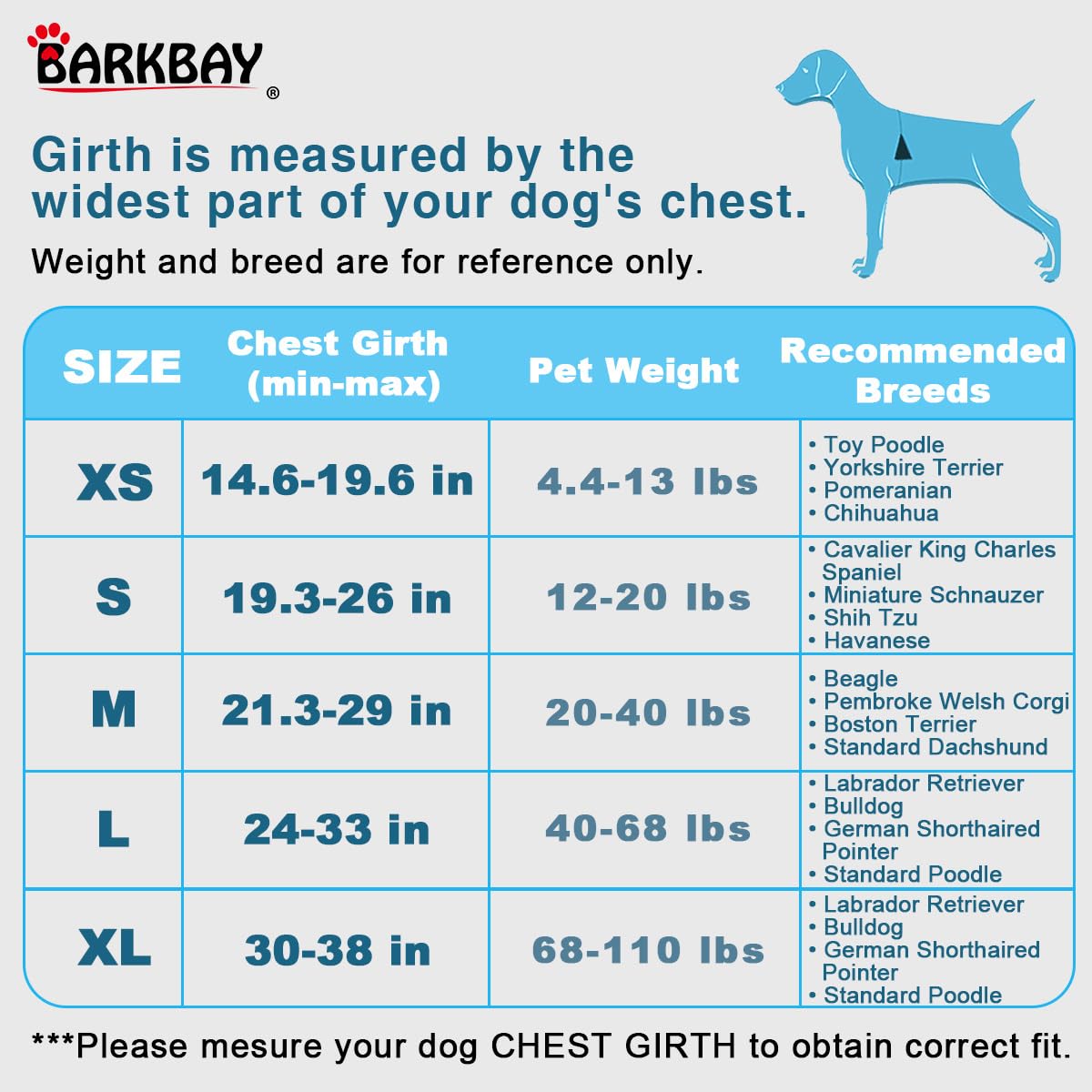 BARKBAY Arnés antitirones con Clip Frontal para Perro, Resistente, Reflectante, asa de fácil Control para pasear Perros Grandes, Bolsillo para Etiqueta de identificación (Rosa, L)