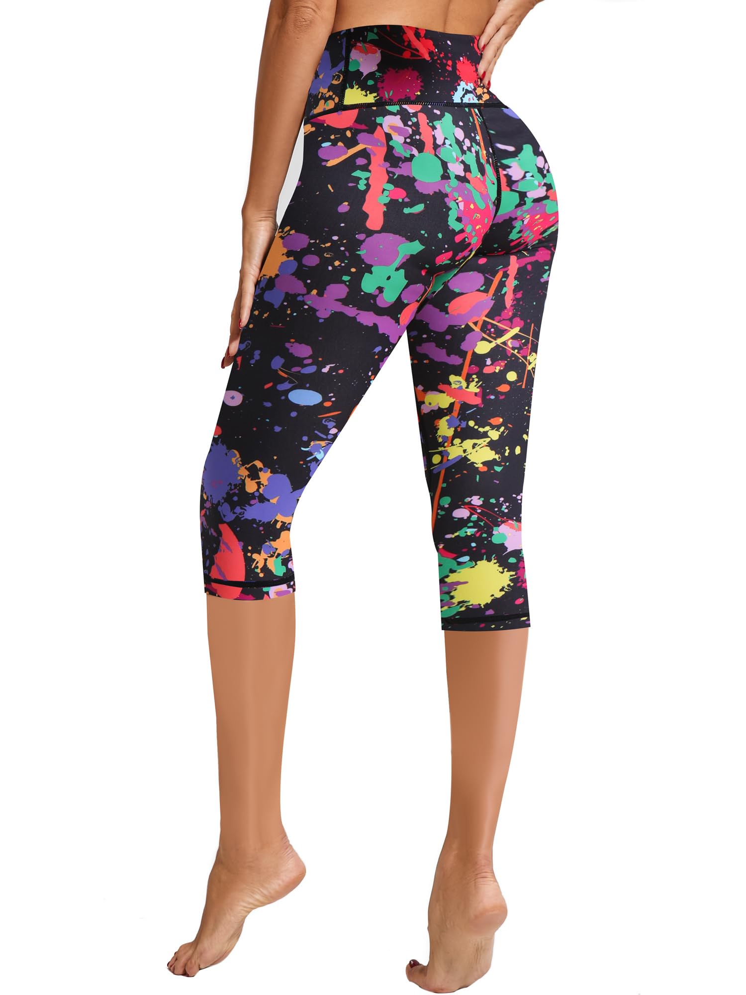 Femme Taille Haute Short Sport Fitness Gym Yoga Pantalon Été Taille Élastique Legging De Sport