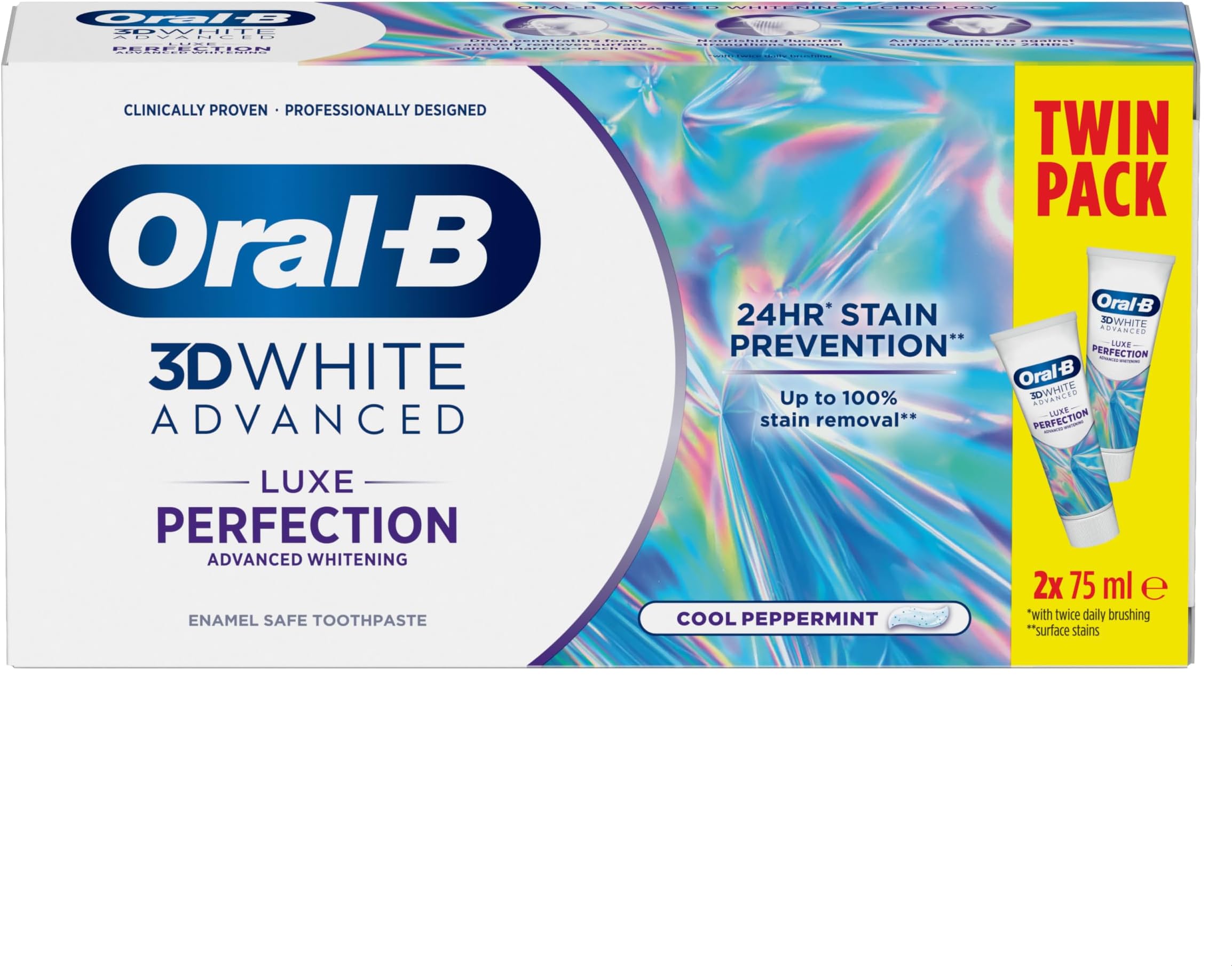 3DWhite Advanced Luxe Perfection Toothpaste 2x75ml