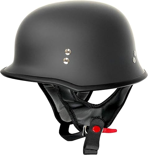 T99 Casco de motocicleta de estilo alemán para hombres y mujeres, aprobado por DOT, unisex, para adultos, para moto, scooter, ATV UTV Chopper