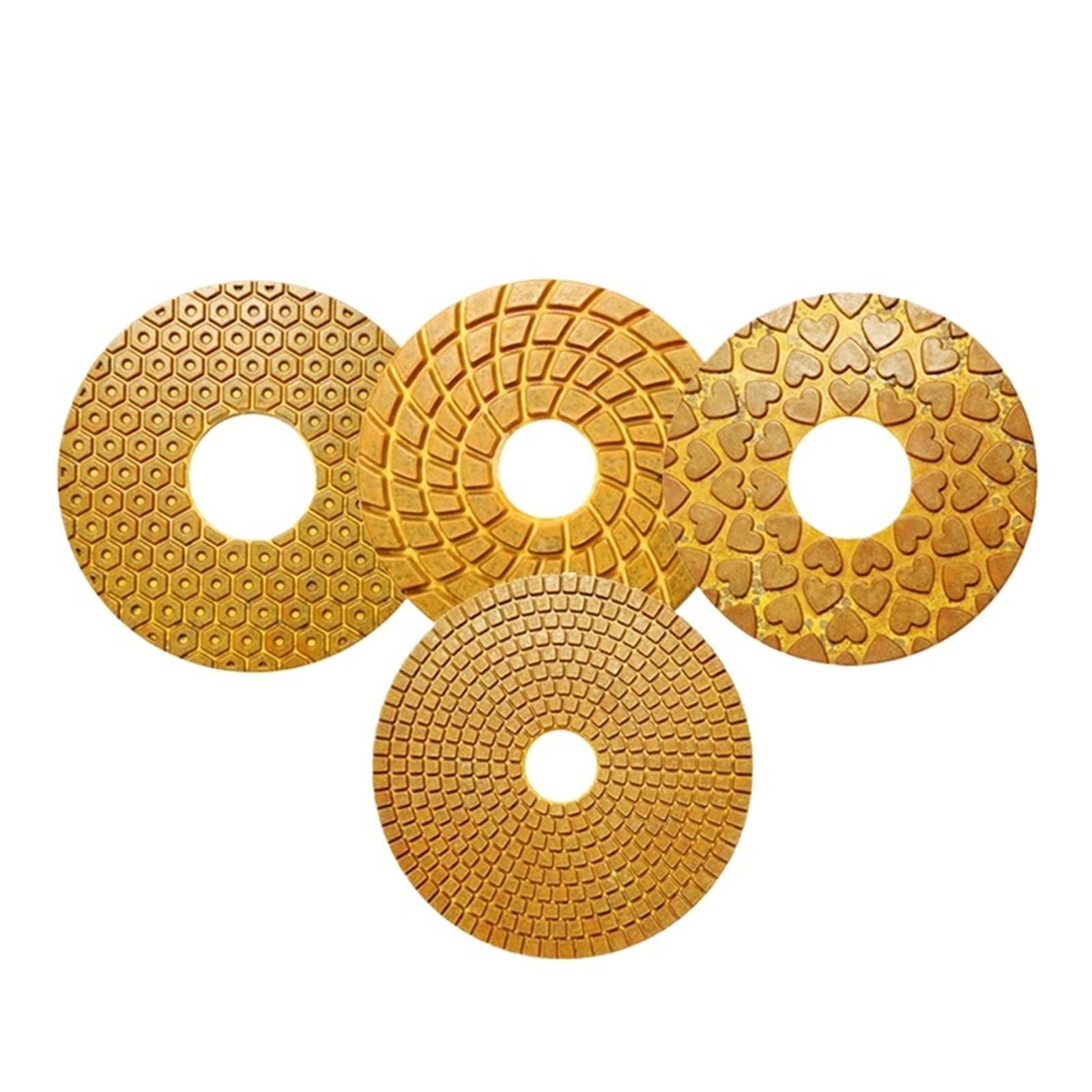 5 szt./zestaw 150 mm supermokre gąbki polerskie 6-calowa metalowa gąbka polerska do marmuru, kamienia, betonu, posadzek(NO 2,100_5 PCS_6 INCHES)