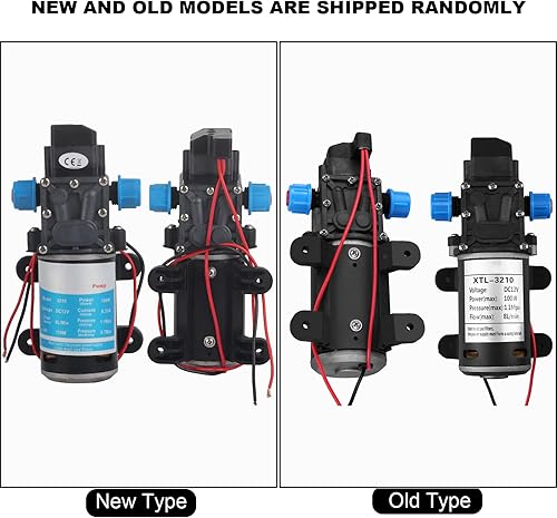 Miniatura 2 de 12V DC Diafragma autocebante Keenso 100W 8L/Min 160Psi Válvula inteligente de alta presión (con interruptor) para lavadora de autos Energía solar