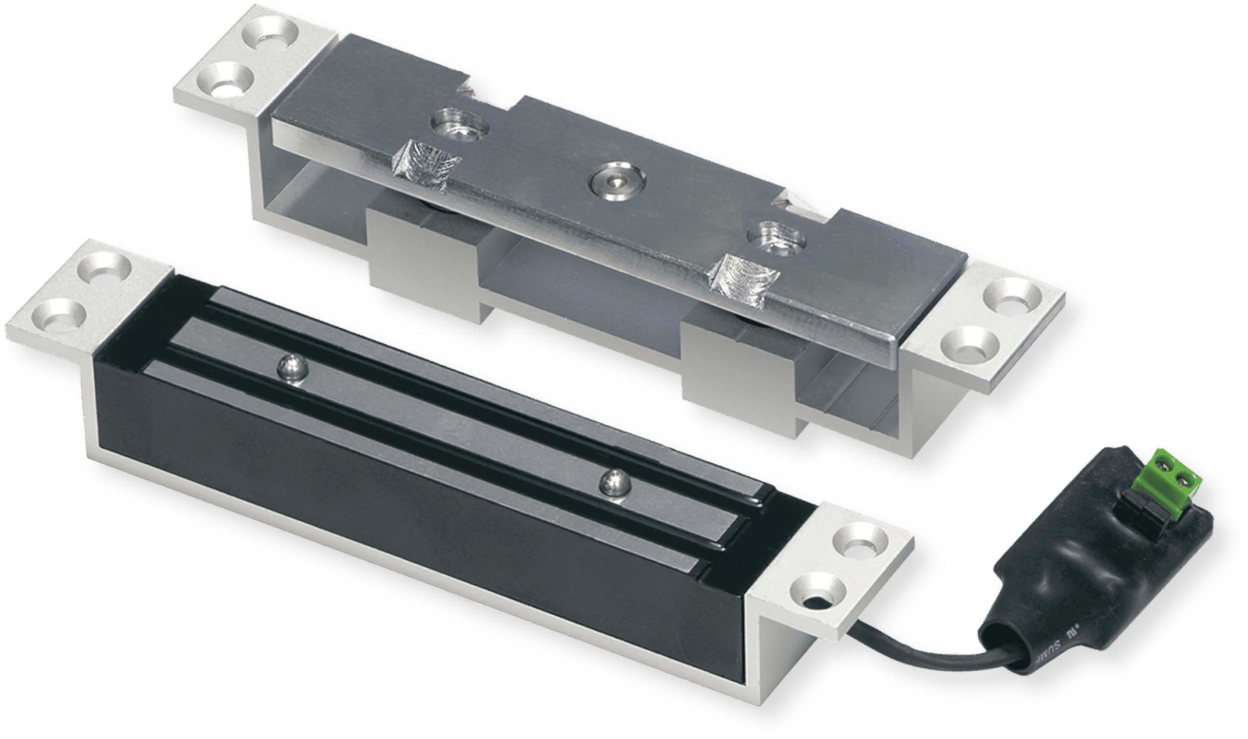 Seco-Larm SD-993B-SS Electric Shear Lock, 1500 lb Holding Force, Fail Safe, 12V/24VDC, UL 294 UL 1034 Listed, Concealed Mount, Adjustable Armature, Anodized Aluminum Housing