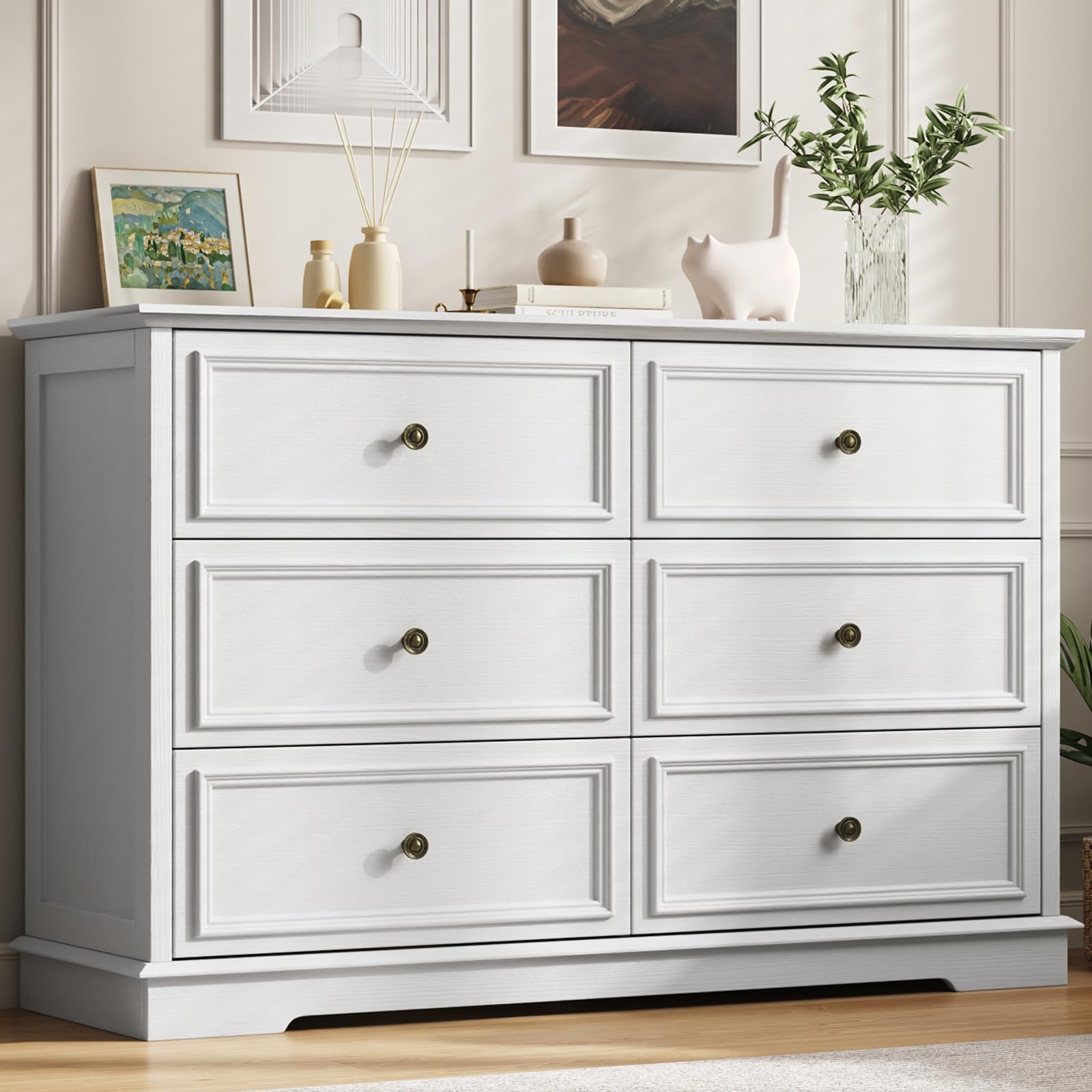 Amazon.com: Seeday White Dresser, 6 Drawer Dressers for Bedroom