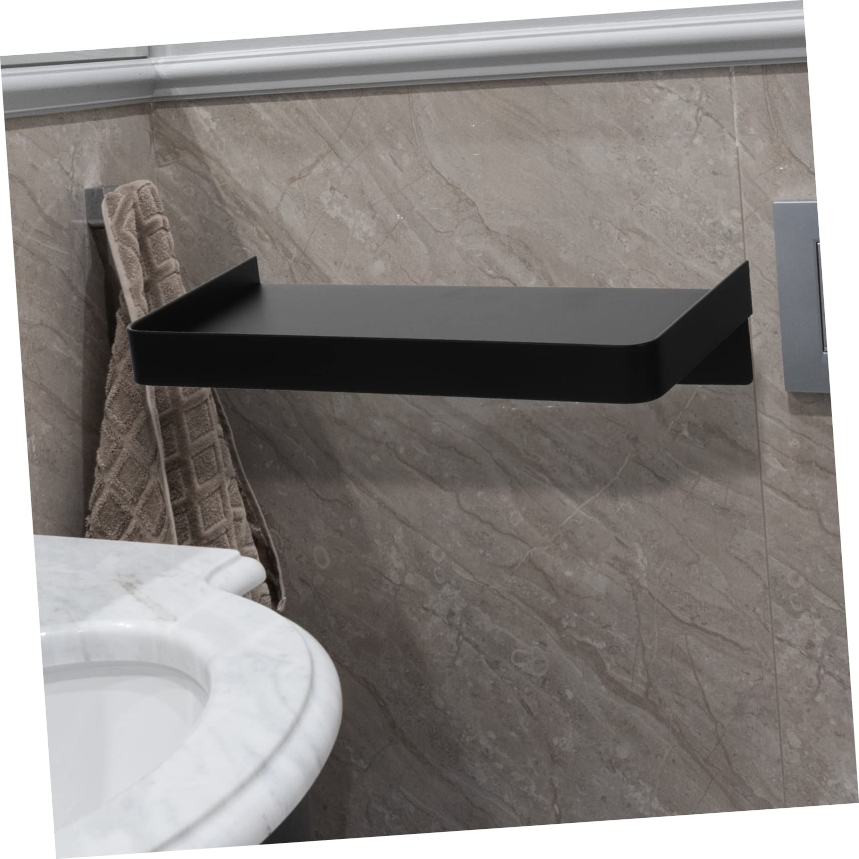 Mensola Adesiva da Muro per Telefono Supporto Portatile Inossidabile Design Semplice e Pratico Facile Installazione Adatta per Bagno e Cucina