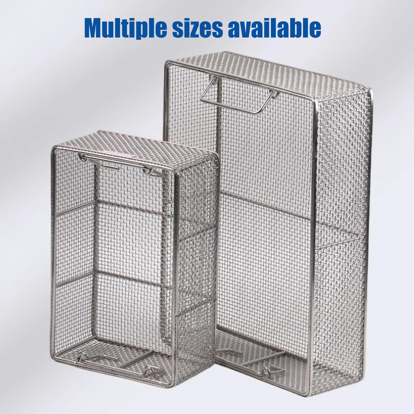 Cestas de esterilización for bandejas de instrumentos, bandeja de esterilización for instrumentos médicos (una), acero inoxidable 304,aptas for instrumentos quirúrgicos, médicos y dentales(30x50x10cm)