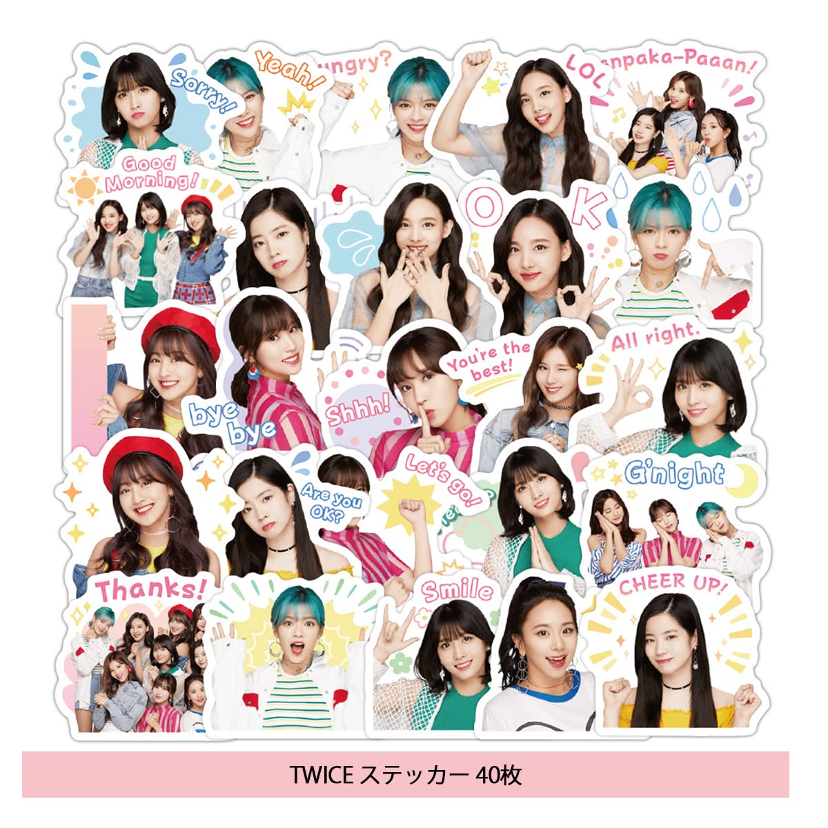 Amazon.co.jp: TWICE ステッカー twice ステッカーセット 40枚 KPOP