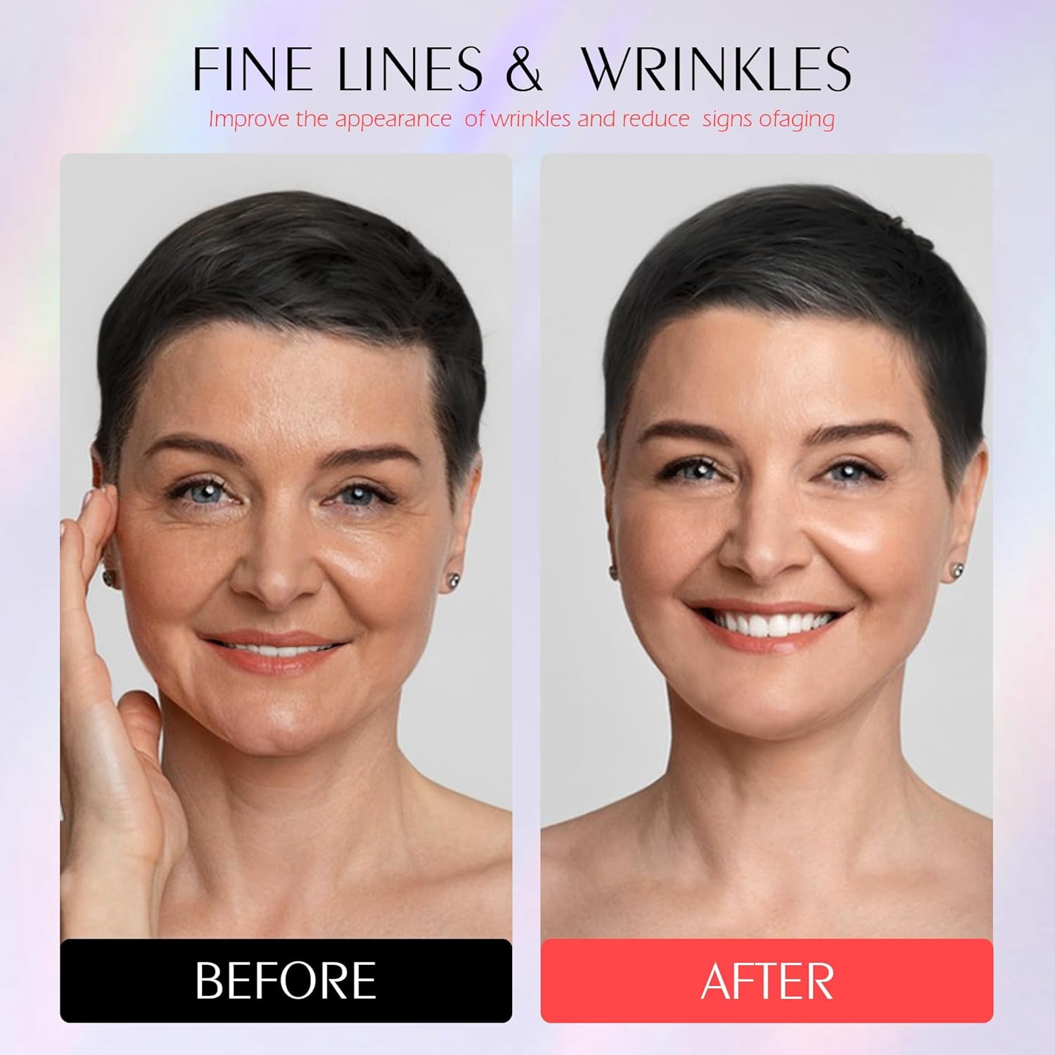 Red Light Mask for Face, Silicone Soft LED Face Mask with Remote, 660nm & 850nm Red Light Mask with Timing Function, Reduced Wrinkles, Anti-Aging, at Home (Grey)