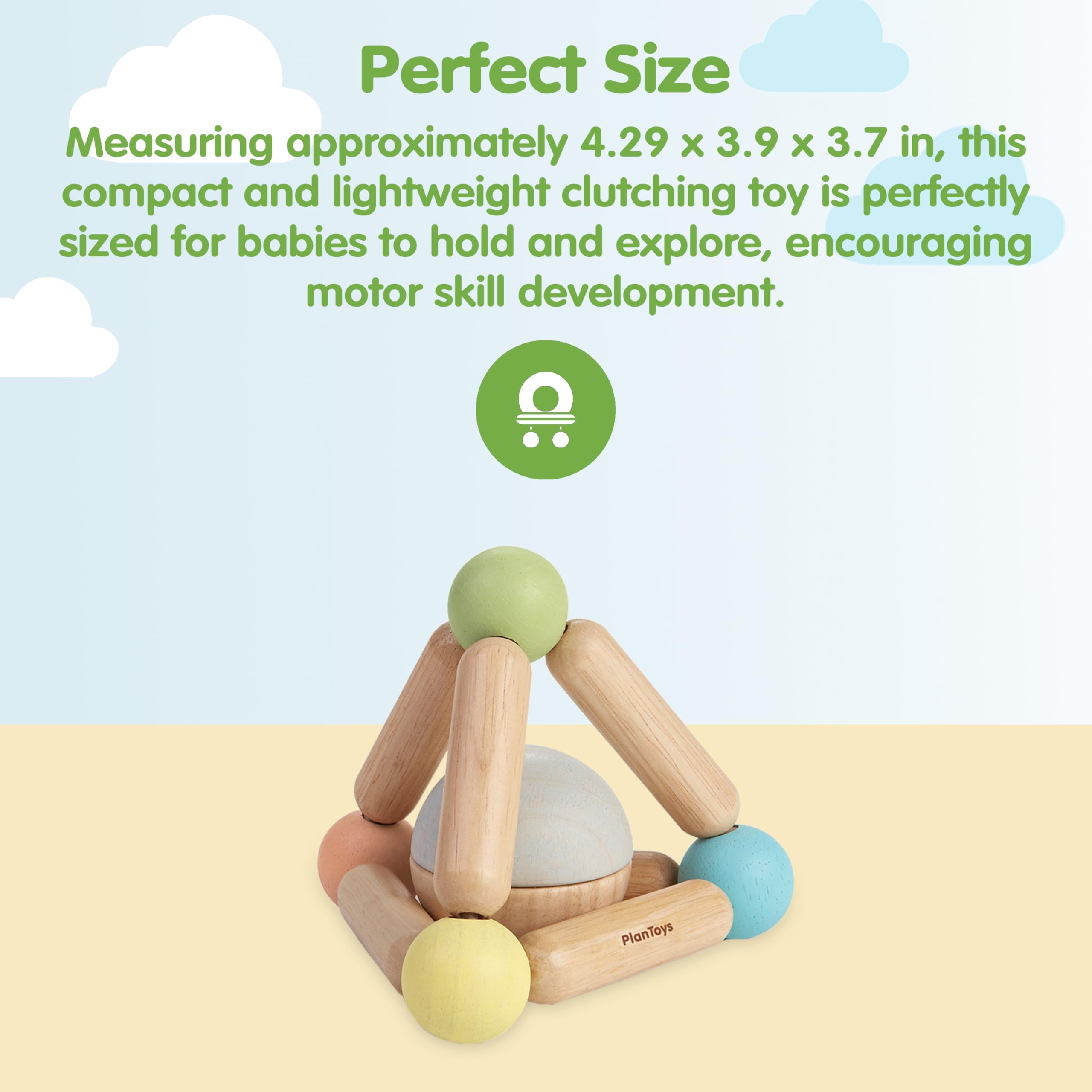 PLAN TOYS 5256 Triangle rattling Cake