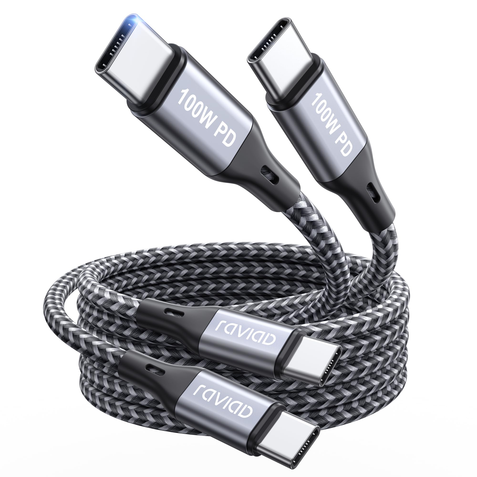RAVIAD USB C auf USB C Kabel USBC Ladekabel PD Schnellladekabel Typ C Ladekabel für iPhone 17 16 15 Pro Max, iPhone Air, Samsung Galaxy S24/S23/S22, MacBook Air, Pad Pro, Huawei