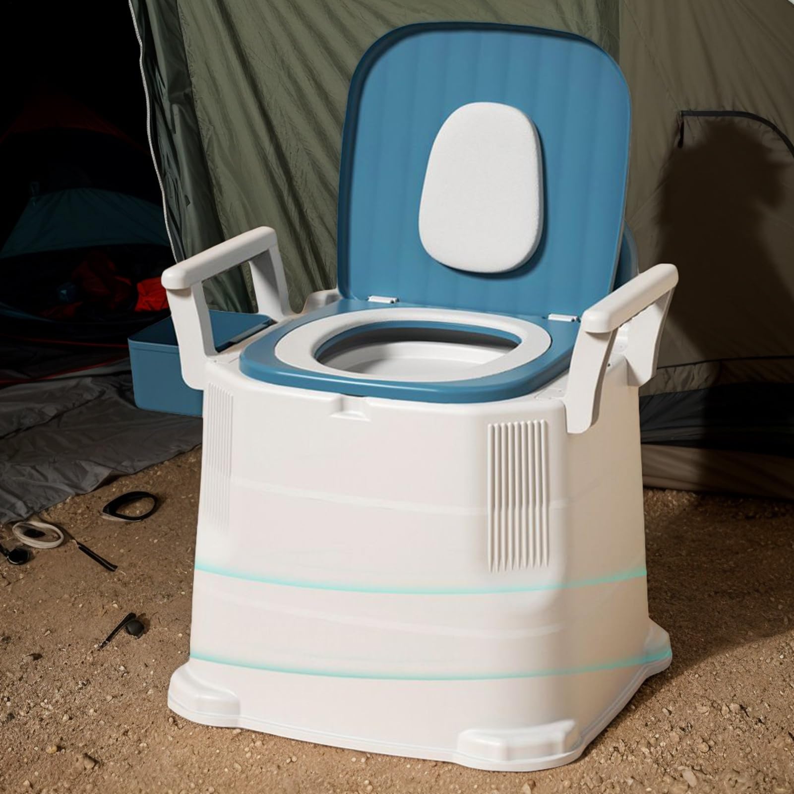 Tragbare Campingtoilette Leichte Reinigung Toilettentraining Und | Kinder-Töpfchen-Trainingssitz Outdoor Indoor Zuhause Auto Reise Senioren Schwangere Säuglinge Kinder Tragbare Cam