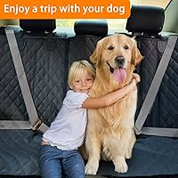 Vista 7 de Honest - Fundas de asiento de coche para perro, funda de asiento de perro con solapa lateral para automóviles, camiones y SUV, funda impermeable