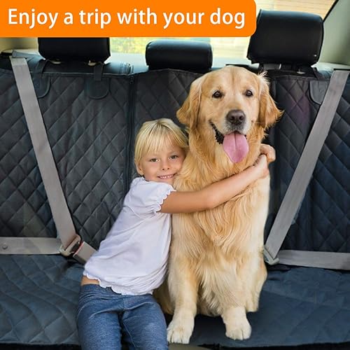 Miniatura 7 de Honest - Fundas de asiento de automóvil para perros con ventana de malla, solapa lateral para automóviles, camiones y SUV, funda impermeable y