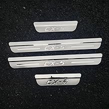 AFSNT Set of 4 Car Door Sill Protector for AAA, Stainless Steel Material Car Door Sill Strips Car Accessories